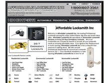 Tablet Screenshot of affordablelocksmithinc.com